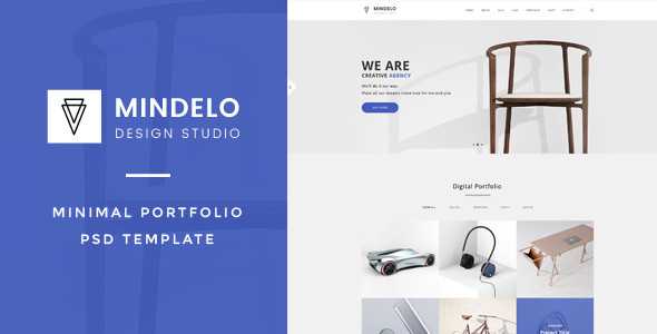Mindelo - Minimal Portfolio PSD Template