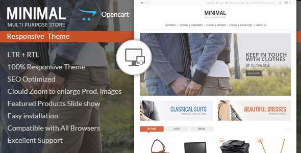 Minimal Multi Purpose - Responsive Opencart Theme