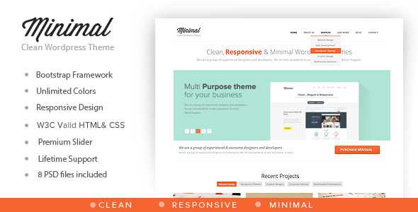 Minimal - Multipurpose Minimal WordPress Theme