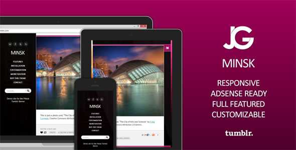 Minsk - Responsive AdSense-Ready Tumblr Theme