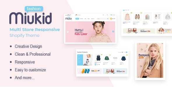 MiuKid v1.0.1 - Multi Store Responsive Shopify Theme