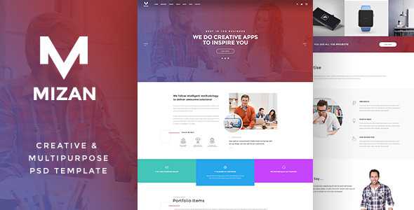 MIZAN - Creative & Multipurpose PSD