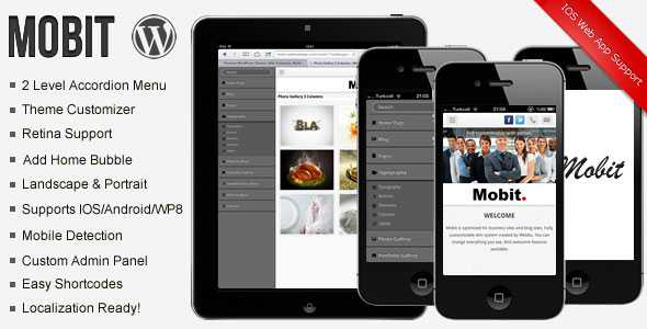 Mobit - Themeforest Premium WordPress Mobile Theme