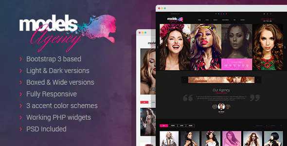Models Agency - Models Portfolio HTML Template