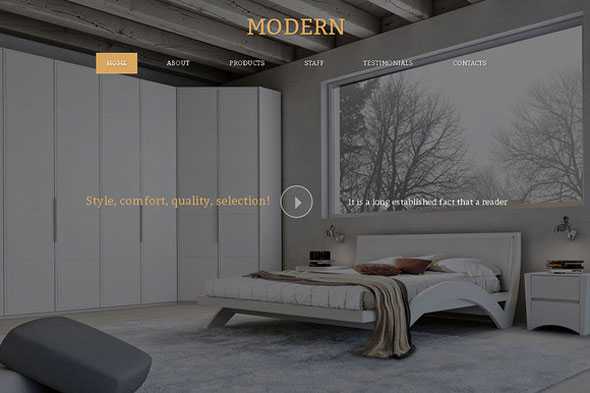 Modern - Creativemarket Responsive One Page Theme