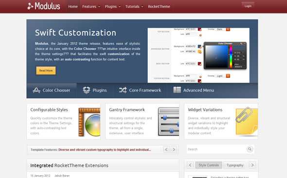 Modulus - RocketTheme Premium Wordpress Theme