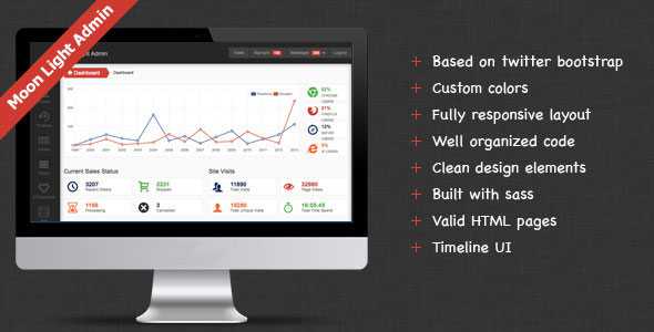 Moon Light Admin - Themeforest Premium Admin Theme