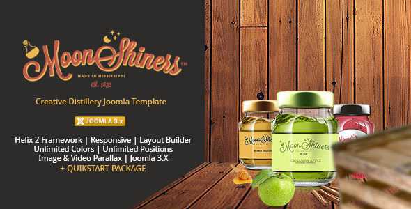 Moonshiners - Creative Distillery Joomla Template
