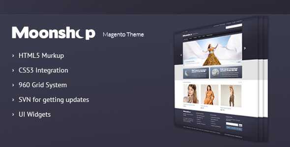Moonshop - Themeforest Magento theme