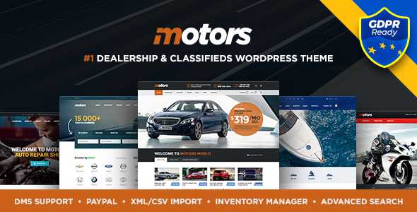 Motors v4.1.2 - Automotive, Cars, Vehicle, Boat Dealership