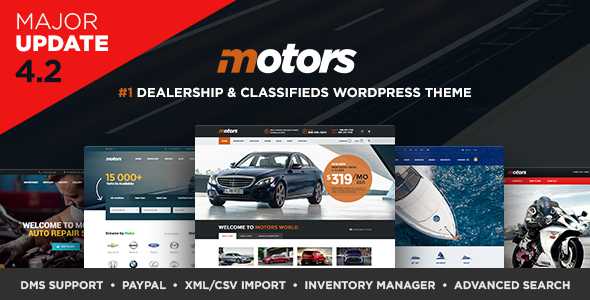Motors v4.2.3 - Automotive, Cars, Vehicle, Boat Dealership