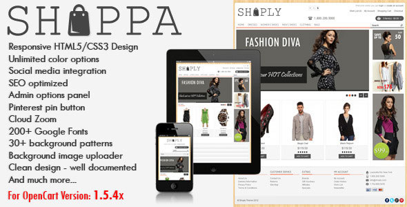 SHOPPA - THEMEFOREST MULTI-PURPOSE OPENCART THEME