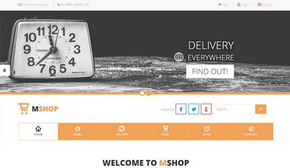 MShop – Creativemarket E-Commerce Delivery Theme