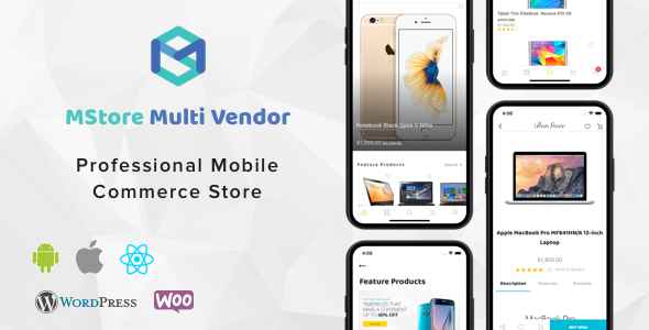 MStore Multi Vendor v1.0.1 - Complete React Native template for WooCommerce
