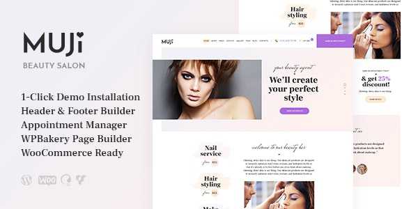 Muji v1.0.1 - Beauty Shop & Spa Salon WordPress Theme