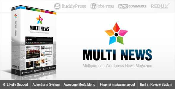 Multinews v2.1.4 - Multi-purpose Wordpress News, Magazine