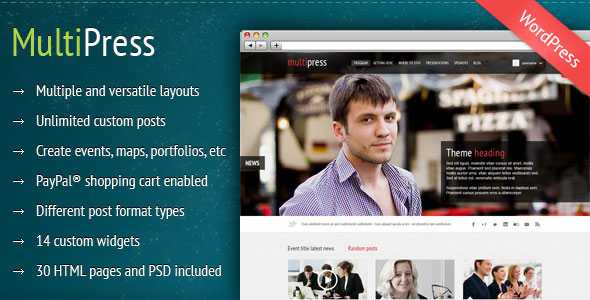 MultiPress - Themeforest Multiple and versatile layouts