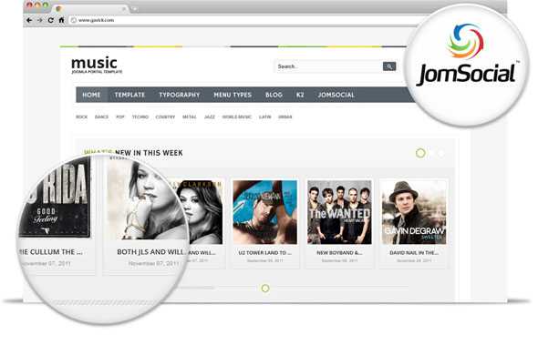 Music 2.11 - GavickPro J2.5 Music Template