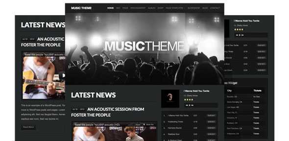 Music Theme - Organicthemes Wordpress Theme