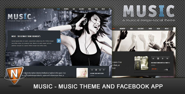 THEMEFOREST MUSIC: MUSICIANS THEME & FACEBOOK APP