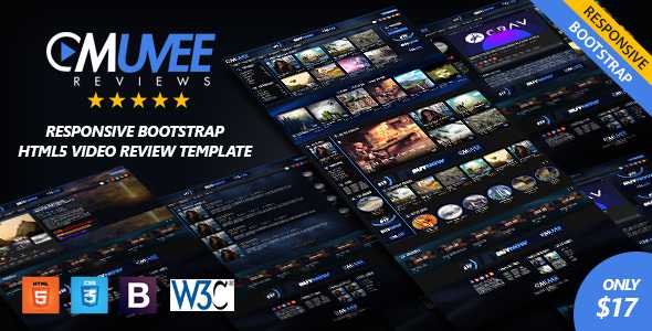 Muvee Reviews - Video/Movie Responsive HTML5 Bootstrap Template