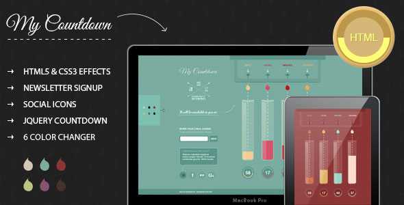 MyCountdown - Themeforest Coming Soon page