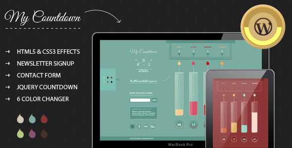 MyCountdown – Themeforest WordPress Coming Soon Page