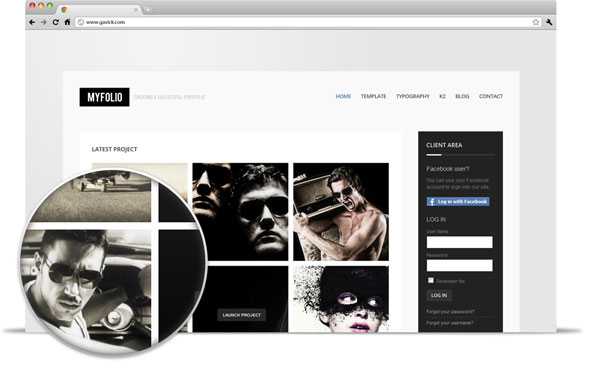 MyFolio 2.11 - GavickPro J2.5 Portfolio Template