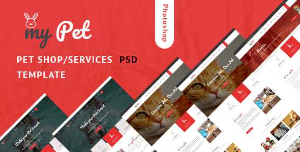 MyPet - Pet Shop & Veterinary PSD Template