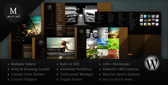Myriad - Powerful Professional Themeforest WP Theme