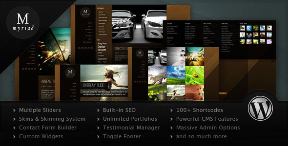 MYRIAD - POWERFUL PROFESSIONAL THEMEFOREST WP THEME