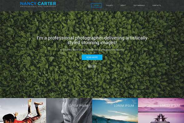 Nancy Carter - Creativemarket One Page Theme