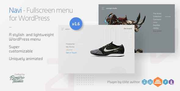 Navi v1.6 - Fullscreen WordPress Menu