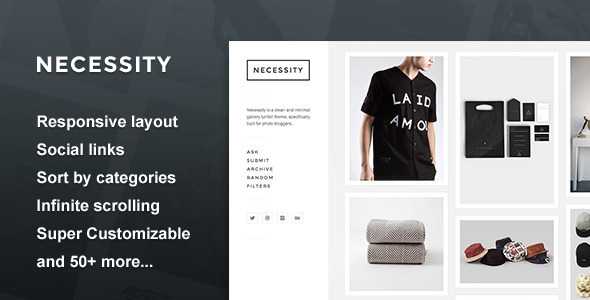 Necessity - Premium Tumblr Theme