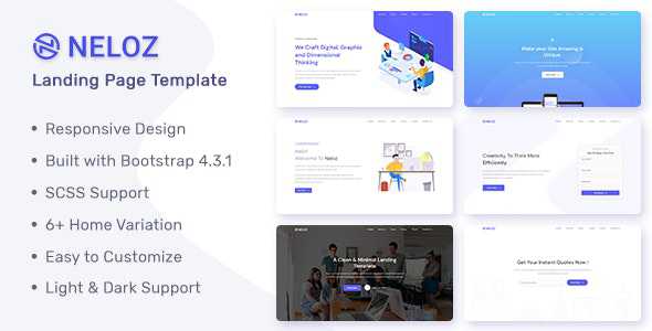 Neloz v1.0.0 - Landing Page Template