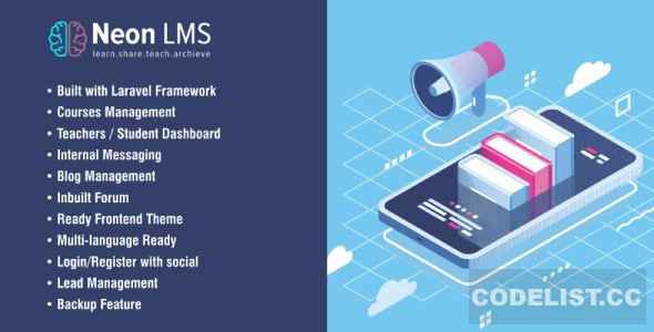 NeonLMS v4.6 - Learning Management System PHP Laravel Script