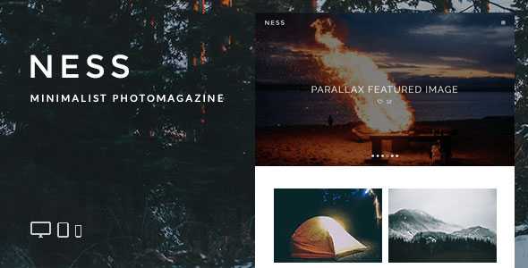 Ness - Minimalist Photo Magazine WordPress Theme