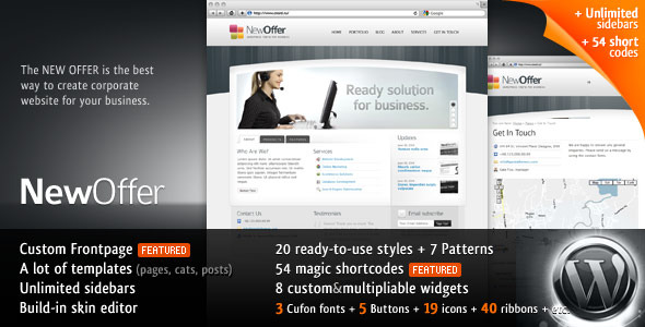 NEWOFFER THEMEFOREST 20-IN-1 BUSINESS WP THEME