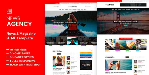 News Agency - News Magazine Newspaper HTML