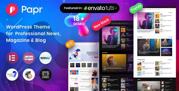 News Magazine Papr v1.2.5 - News Magazine WordPress Theme