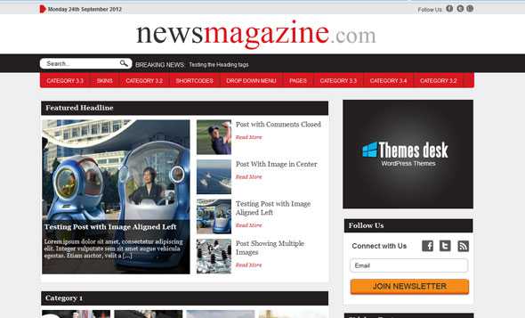 News Theme - ThemesDesk Wordpress Template