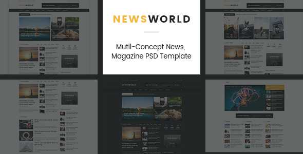 News World | News Magazine PSD Template