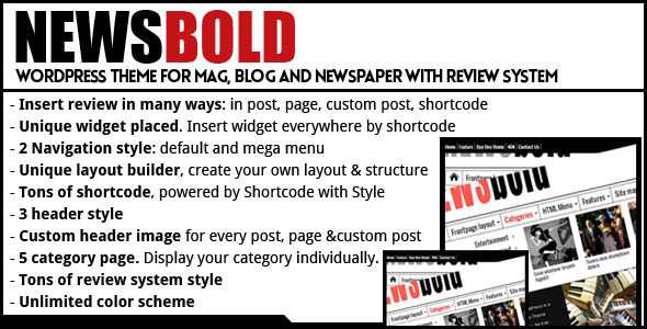 Newsbold v1.1 – Bootstrap Multipurpose MagNewsBlog