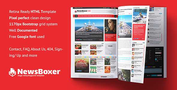 NewsBoxer - Mega News Magazine Template