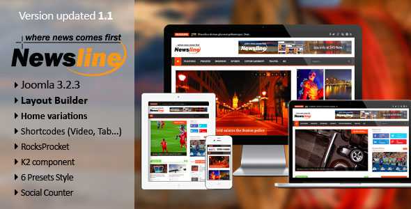 Newsline - Responsive Magazine Joomla Template