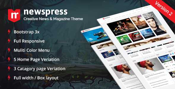 NewsPress v2.1 - Bootstrap News / Magazine Template