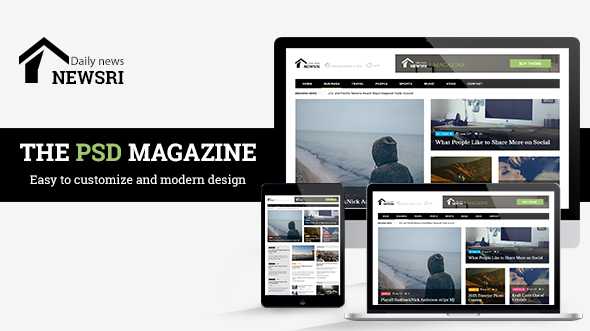 Newsri - Magazine PSD Template
