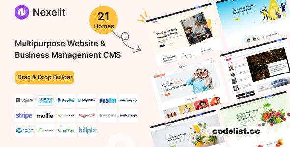 Nexelit v3.5.3 - Multipurpose Website CMS & Business CMS - nulled