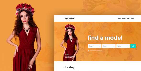 Next Model - Stylish Directory Template for Model Agency and Models