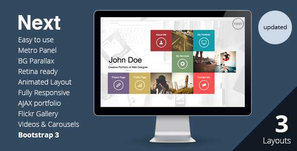 NEXT - Unique & Easy Portfolio Responsive HTML5